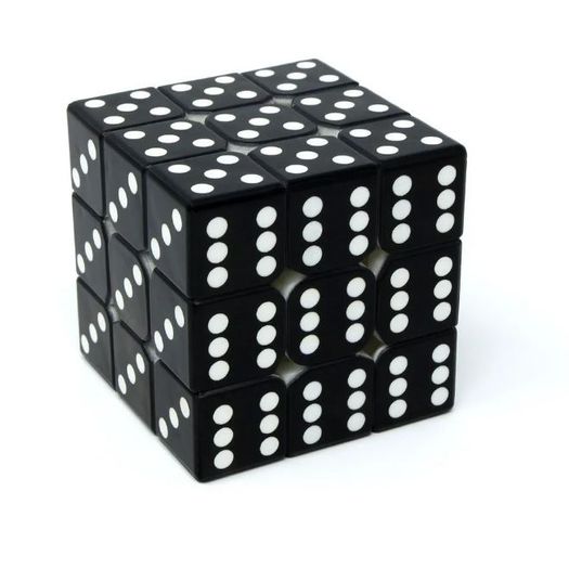 cubo mágico vinci cube 3x3 - dado preto - cuber brasil cubo mágico vinci cube 3x3 - dado preto - cuber brasil