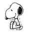 almofada formato snoopy