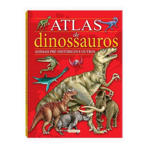 atlas de dinossauros animais pré históricos e outros