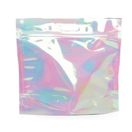 sacola para presente zipada nacarado transparente média 32x40x5cm 14000823 cromus