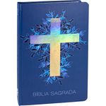 bíblia sagrada almeida revista e atualizada - capa cruz luz