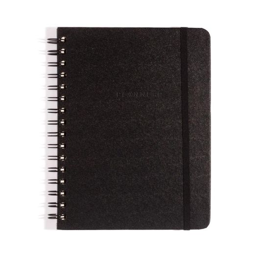 planner permanente semanal clássica preta wire-o 8973 cicero planner permanente semanal clássica preta wire-o 8973 cicero