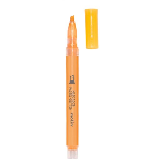 marca texto fluor glitter laranja marca texto fluor glitter laranja