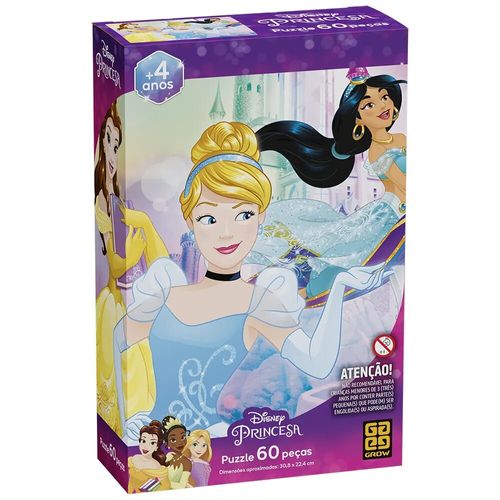 quebra-cabeça 60 peças princesas