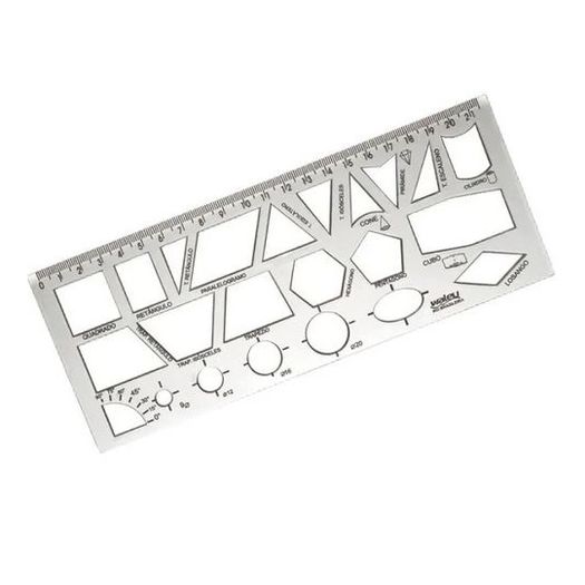 regua geométrica cristal 2mmx90mm 348 waleu regua geométrica cristal 2mmx90mm 348 waleu