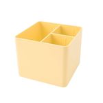 organizador 3 divisórias amarelo pastel organizador 3 divisórias amarelo pastel