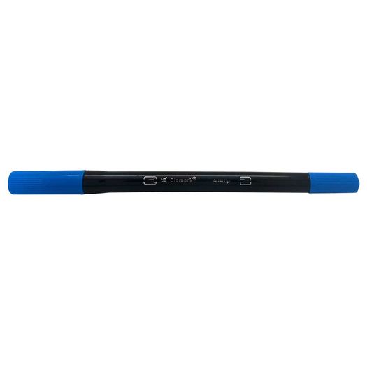 caneta bismark dualtip 2 pontas pincel azul royal caneta bismark dualtip 2 pontas pincel azul royal