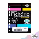 bloco fichário pautado 40 folhas candy cores 483 merci