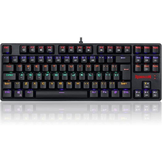 teclado mecanico daksa rainbow switch marrom (k576r-1) - redragon teclado mecanico daksa rainbow switch marrom (k576r-1) - redragon