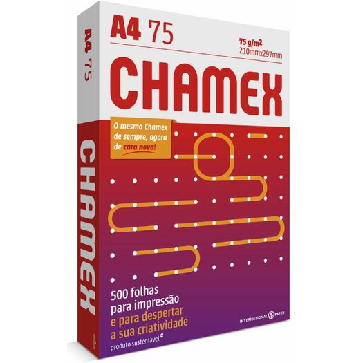 Papel Sulfite Chamex A4 Resma 500 Folhas