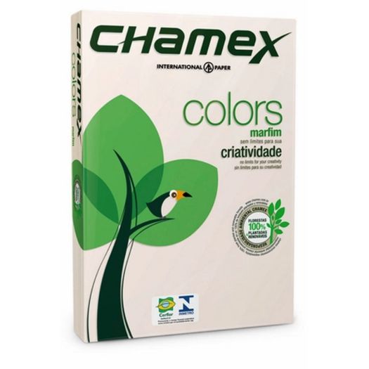 Chamex Color 21x29,7cm 75gr A4 Marfim 500 Folhas Chamex Color 21x29,7cm 75gr A4 Marfim 500 Folhas