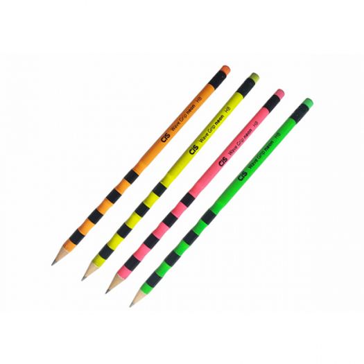 lápis grafite hb wave grip neon avulso lápis grafite hb wave grip neon avulso