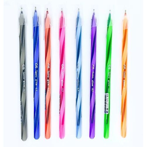 caneta esferográfica 0.7mm spiro glow diversas cores