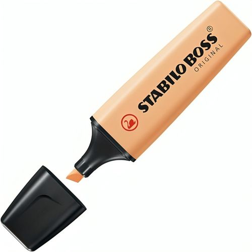 caneta marca-texto laranja palha pastel boss stabilo 70/125 sertic avulso