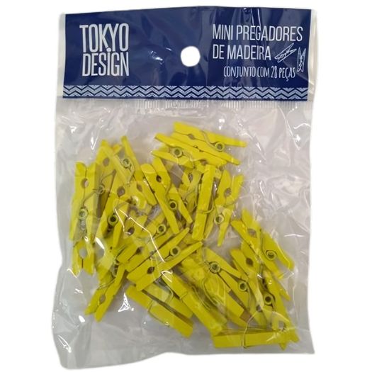 mini-pregador-25cm-madeira-amarelo-tokyo-c-24-unidades-multi mini-pregador-25cm-madeira-amarelo-tokyo-c-24-unidades-multi
