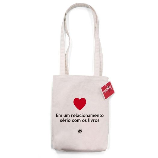 sacola tecido ecobag em um relacionamento sério com os livros coração vermelho sacola tecido ecobag em um relacionamento sério com os livros coração vermelho