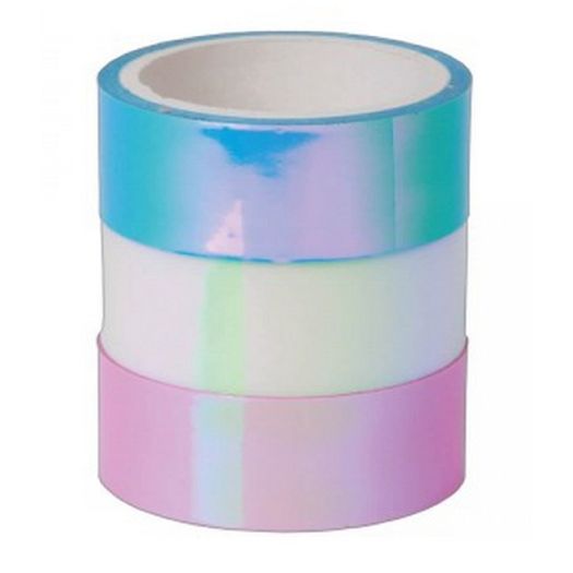 fita adesiva holográfica 5m com 3 unidades fita adesiva holográfica 5m com 3 unidades
