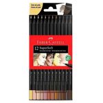 lápis de cor 12 cores supersoft tons de pele ecolápis 120712softtp faber castell