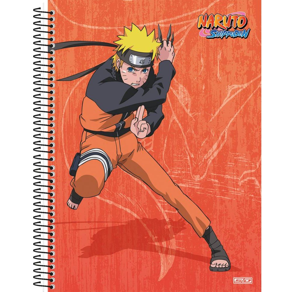 Caderno Universitario Boruto Naruto 10 Materias Capa Dura