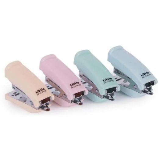 grampeador mini para 18 folhas tons pastel avulso grampeador mini para 18 folhas tons pastel avulso
