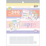 bloco de adesivo para planner happy 12 folhas bloco de adesivo para planner happy 12 folhas