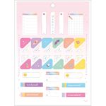 bloco de adesivo para planner happy 12 folhas bloco de adesivo para planner happy 12 folhas