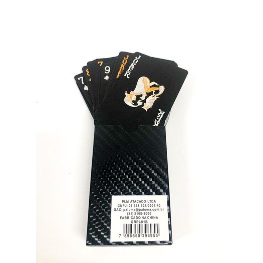 baralho preto luxo com 54 cartas baralho preto luxo com 54 cartas