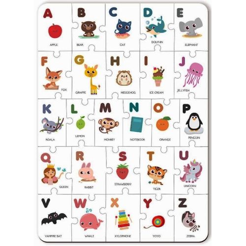 quebra-cabeça alfabeto em inglês