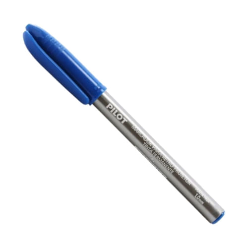 caneta retroprojetor 1.0mm azul 1517 pilot blister