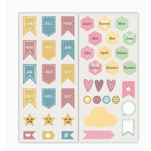 adesivo sticker paa planner mensal adesivo sticker paa planner mensal