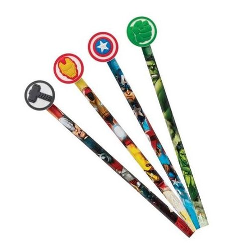 lápis grafite hb com ponteira avengers avulso