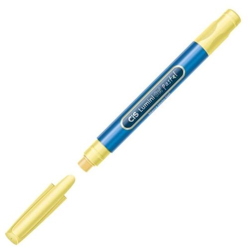 caneta marca-texto amarelo pastel lumini gel 57.4500 cis sertic avulso