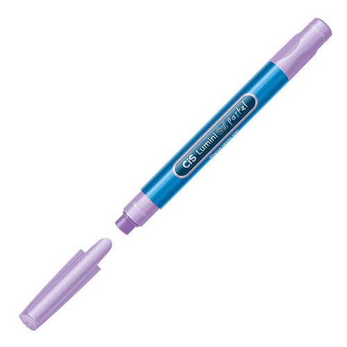 caneta marca-texto lilás pastel lumini gel 57.4700 cis sertic avulso