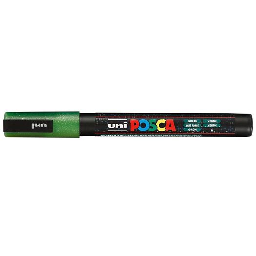 marcador permanente posca verde glitter marcador permanente posca verde glitter