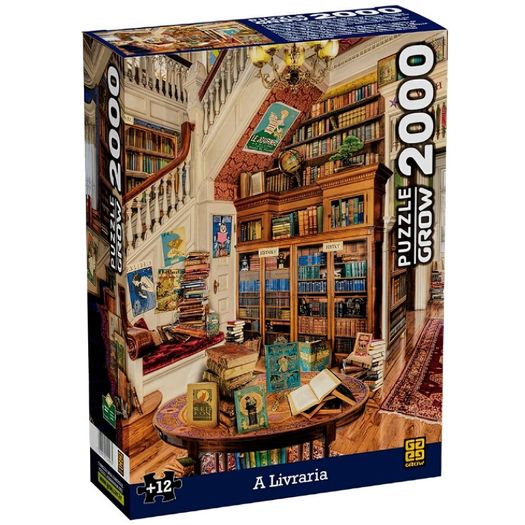 quebra-cabeça 2000 peças a livraria quebra-cabeça 2000 peças a livraria