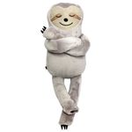 pelúcia bicho preguiça cinza grande pelúcia bicho preguiça cinza grande