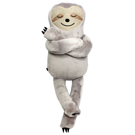 pelúcia bicho preguiça cinza grande pelúcia bicho preguiça cinza grande