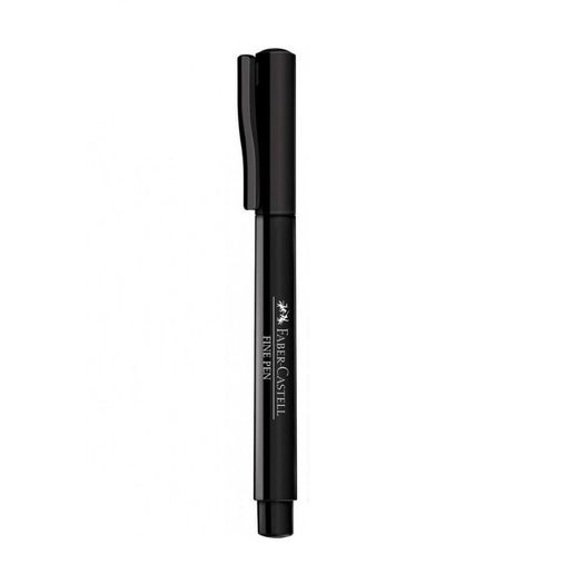 caneta hidrográfica fine pen 0.4mm preto fpb/przf faber avulso caneta hidrográfica fine pen 0.4mm preto fpb/przf faber avulso