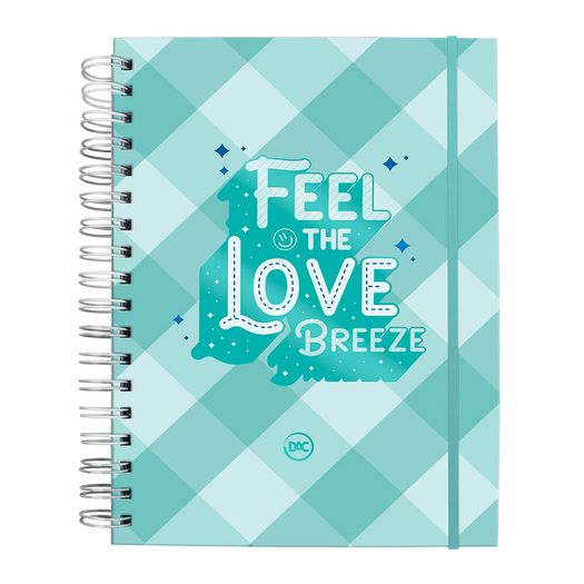 caderno colegial smart breeze verde 80 folhas
