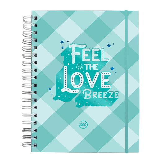 caderno colegial smart breeze verde 80f