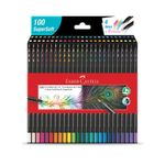 lápis de cor 100 cores supersoft ecolápis 1207100soft faber-castell lápis de cor 100 cores supersoft ecolápis 1207100soft faber-castell