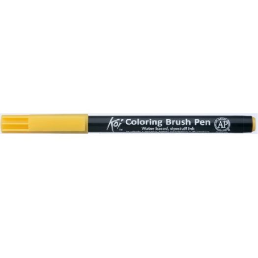 caneta-pincel-koi-coloring-brush-pen-amarelo-escuro-xbr4-miwa---avulso-varejo caneta-pincel-koi-coloring-brush-pen-amarelo-escuro-xbr4-miwa---avulso-varejo
