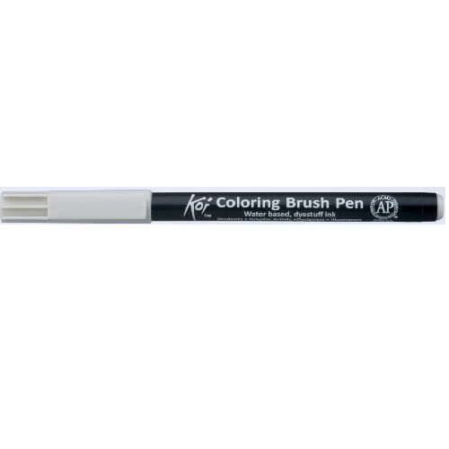 caneta-pincel-koi-coloring-brush-pen-cinza-cool-claro-xbr153-miwa---avulso-varejo