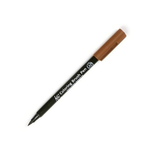 caneta pincel koi coloring brush pen marrom
