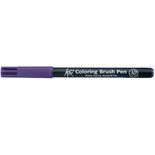 caneta-pincel-koi-coloring-brush-pen-purpura-xbr24-miwa---avulso-varejo caneta-pincel-koi-coloring-brush-pen-purpura-xbr24-miwa---avulso-varejo
