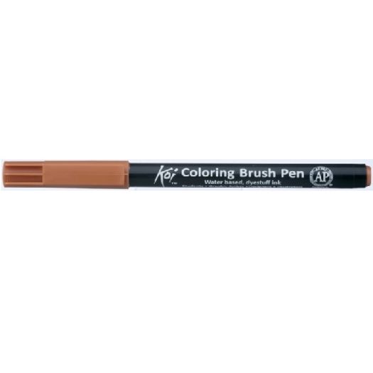 caneta-pincel-koi-coloring-brush-pen-terra-siena-xbr14-miwa---avulso-varejo caneta-pincel-koi-coloring-brush-pen-terra-siena-xbr14-miwa---avulso-varejo