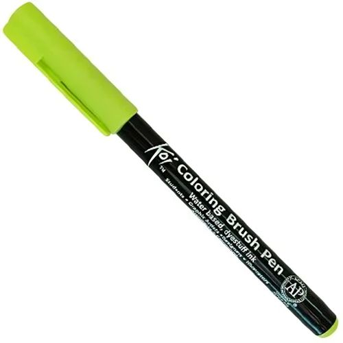caneta pincel koi coloring brush pen verde