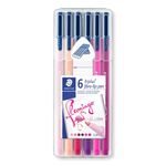 caneta-1.0mm-triplus-fibre-tip-flamingo-06-cores-323sb6cs6-staedtler
