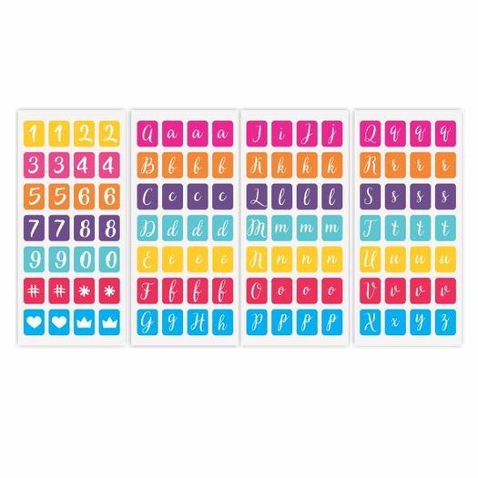 adesivo sticker para planner letras e números adesivo sticker para planner letras e números