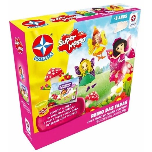 conjunto super massa com livro reino das fadas conjunto super massa com livro reino das fadas